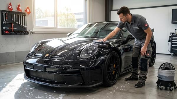Auto professionell reinigen vor dem Verkauf Fahrzeug gründlich reinigen